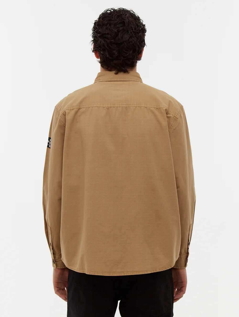 Posima Chest Pocket Long Sleeve Shirt - Beige - Image 5