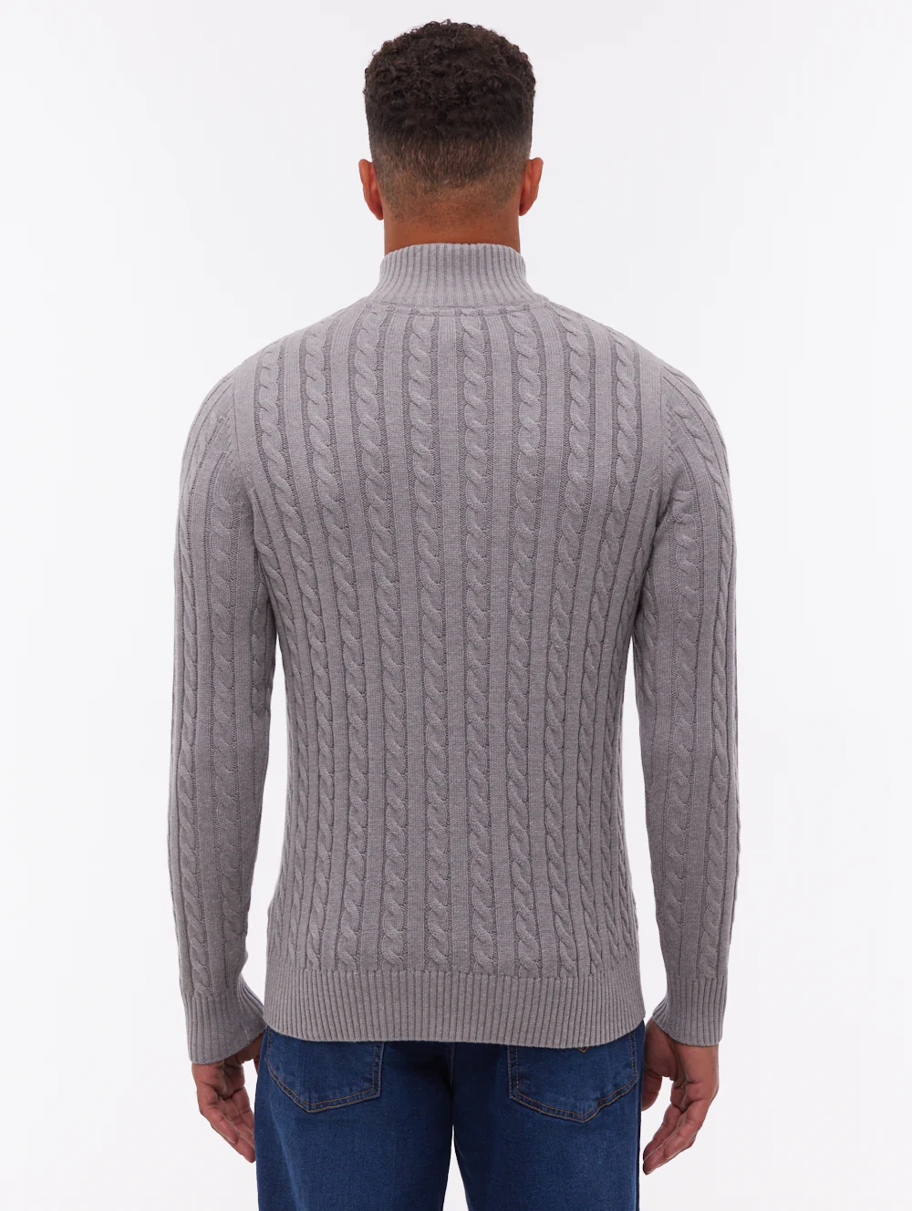Rasola Quarter-Zip Sweater - Grey - Image 3