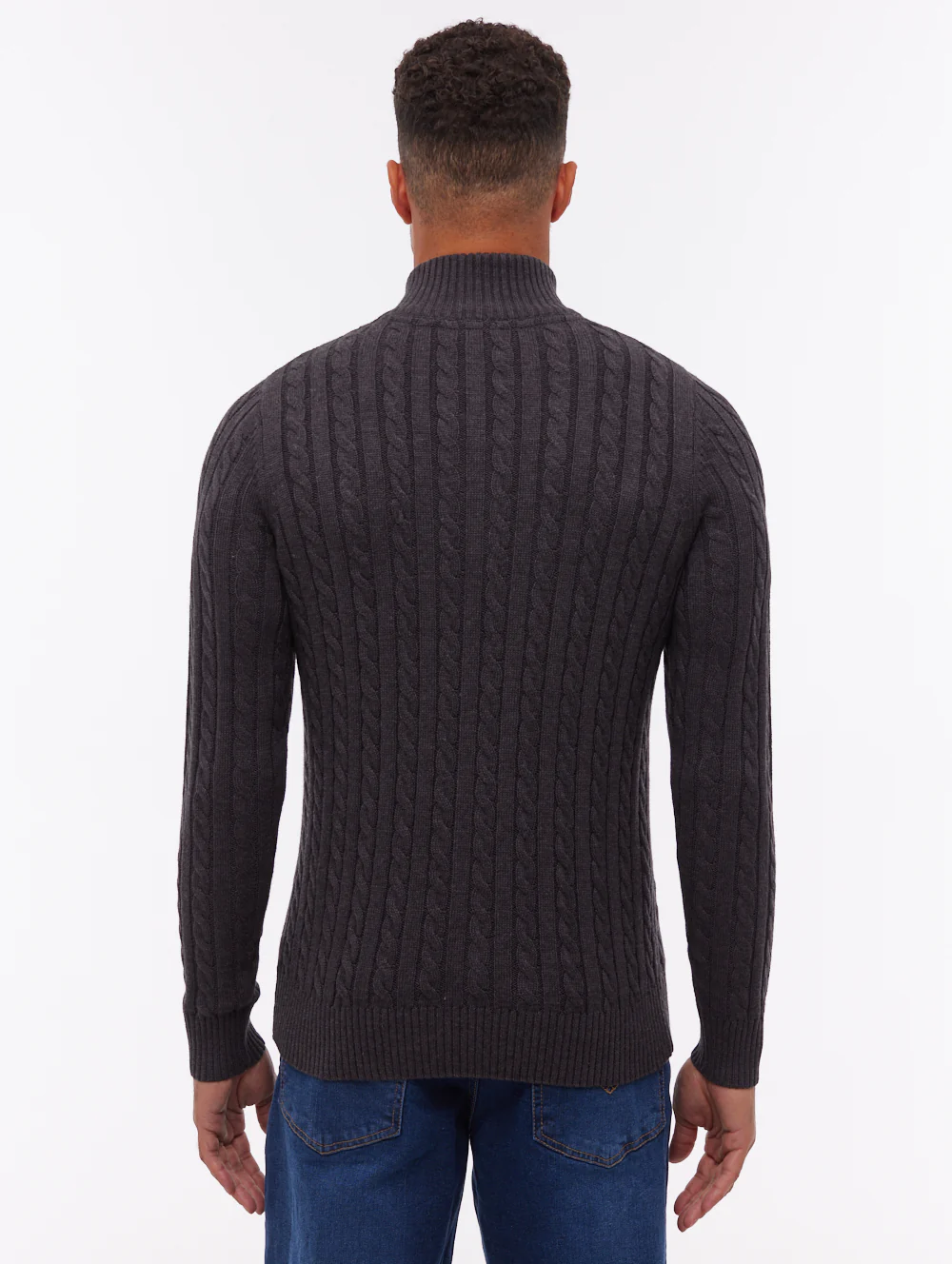 Rasola Quarter-Zip Sweater - Grey - Image 3