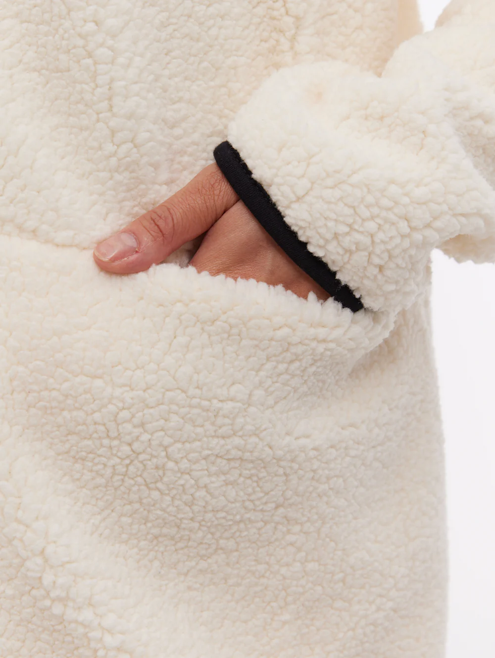 Riah Funnel-Neck Zip-Up - White - Image 3