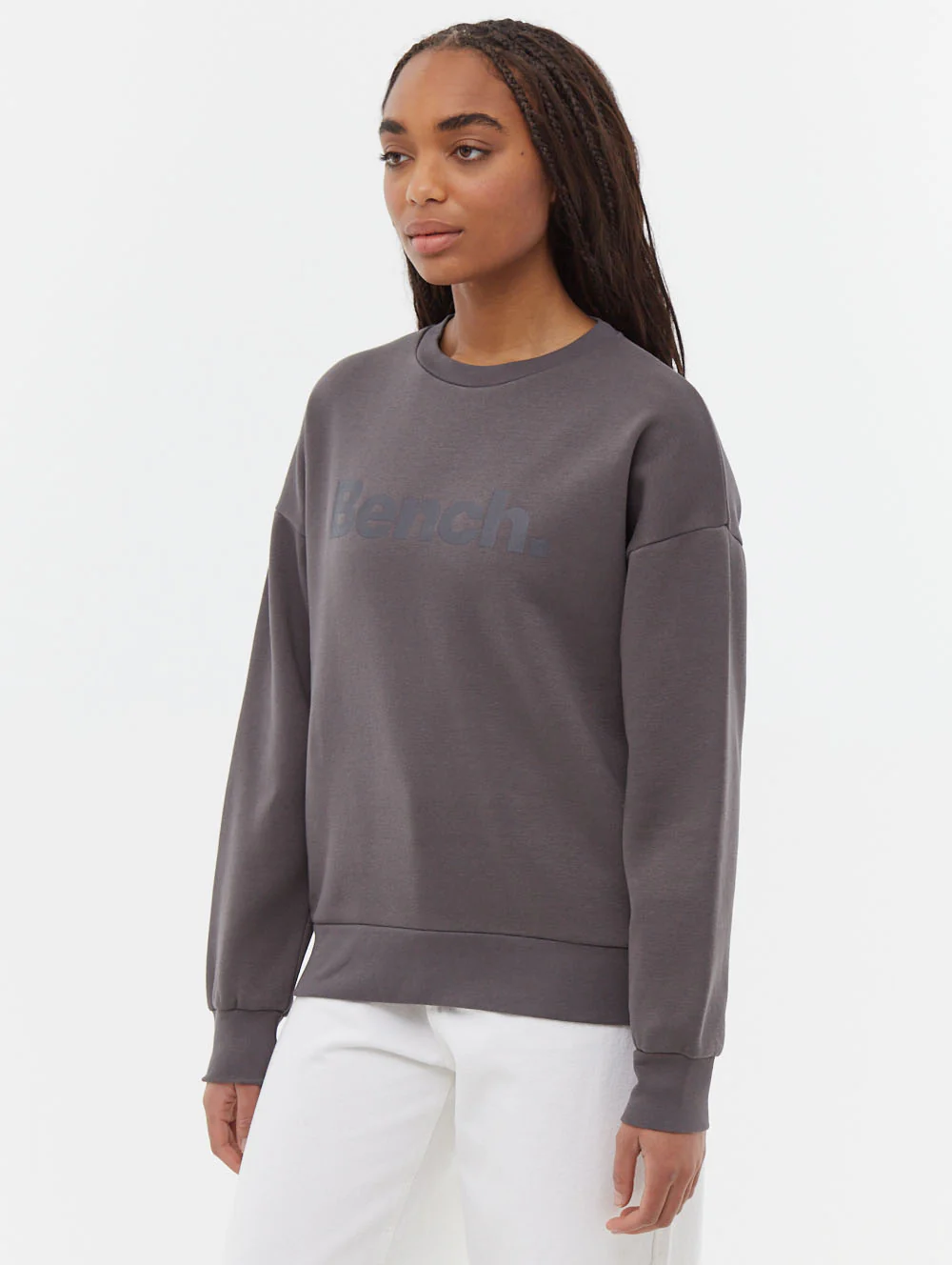 Rilo Tonal Logo Crew Neck Sweatshirt - Grey - Image 4