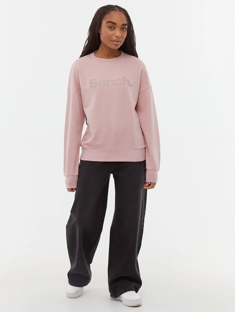 Rilo Tonal Logo Crew Neck Sweatshirt - Pink - Image 2