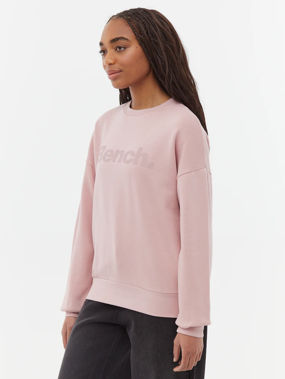 Rilo Tonal Logo Crew Neck Sweatshirt - Pink - Image 4