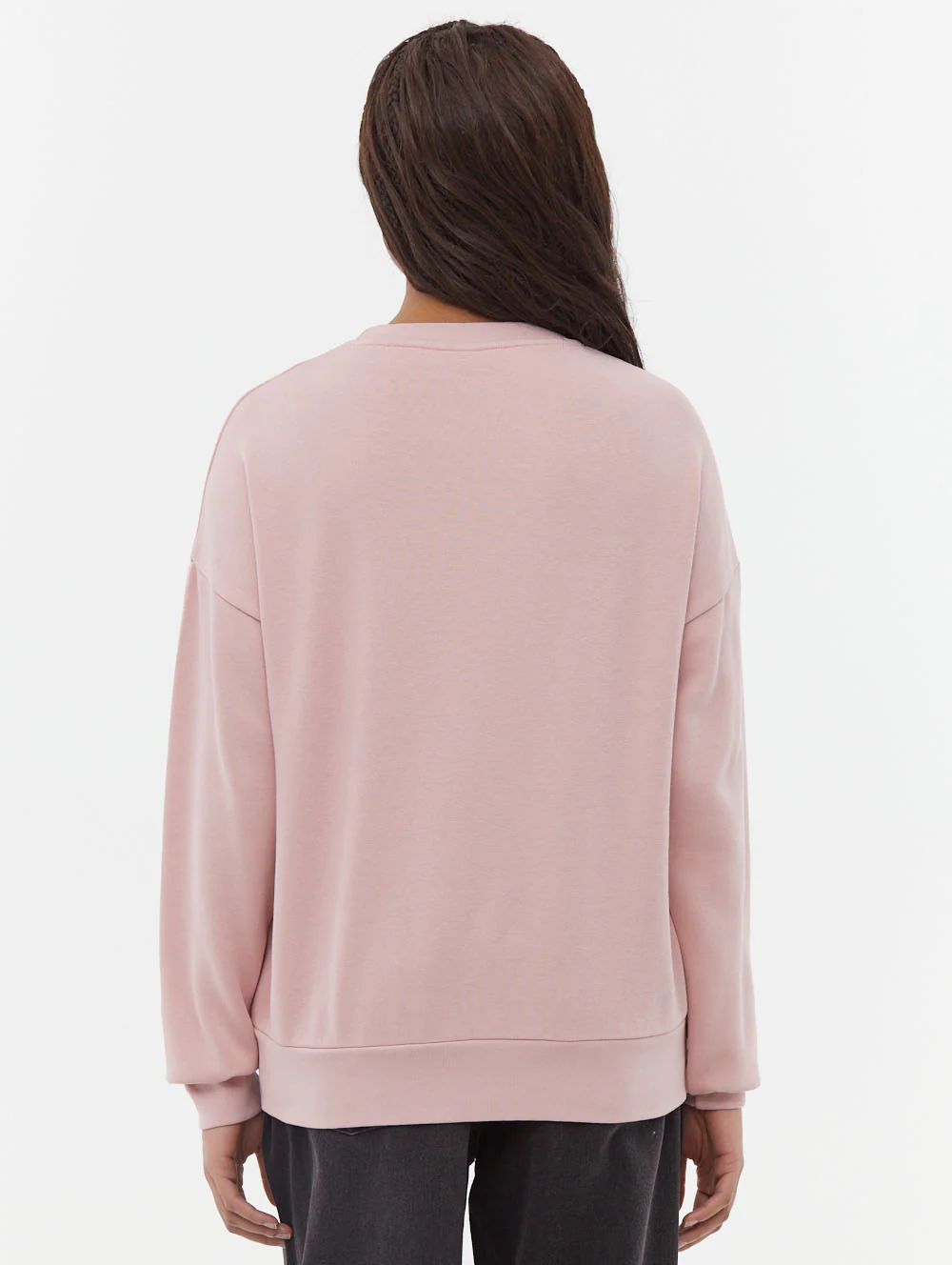 Rilo Tonal Logo Crew Neck Sweatshirt - Pink - Image 5