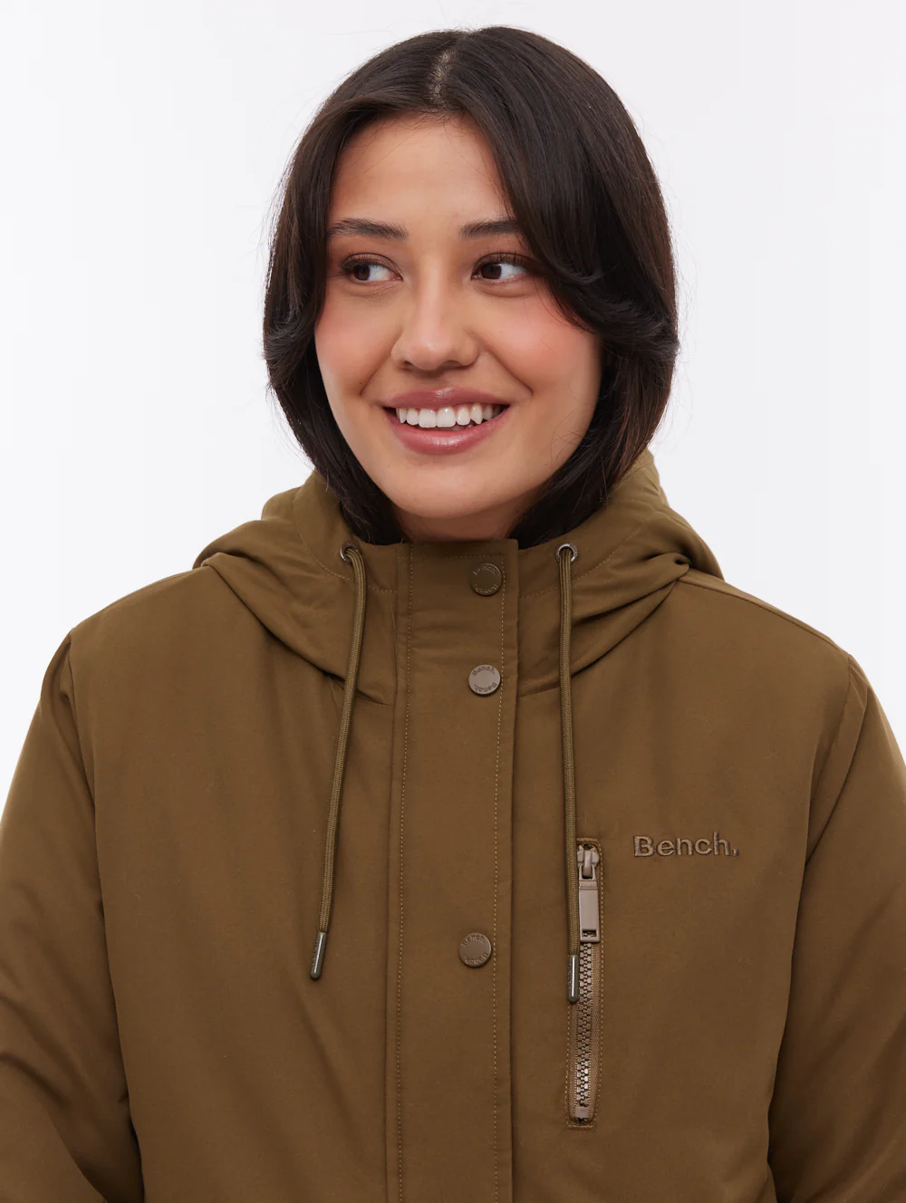 Sari Hooded Midi Parka - Green - Image 2
