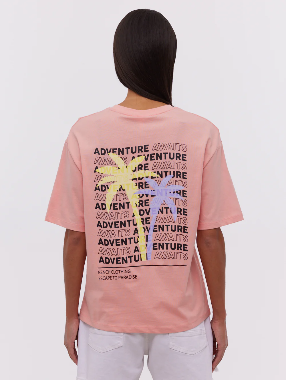 Savita Palm Tree T-Shirt - Pink - Image 2