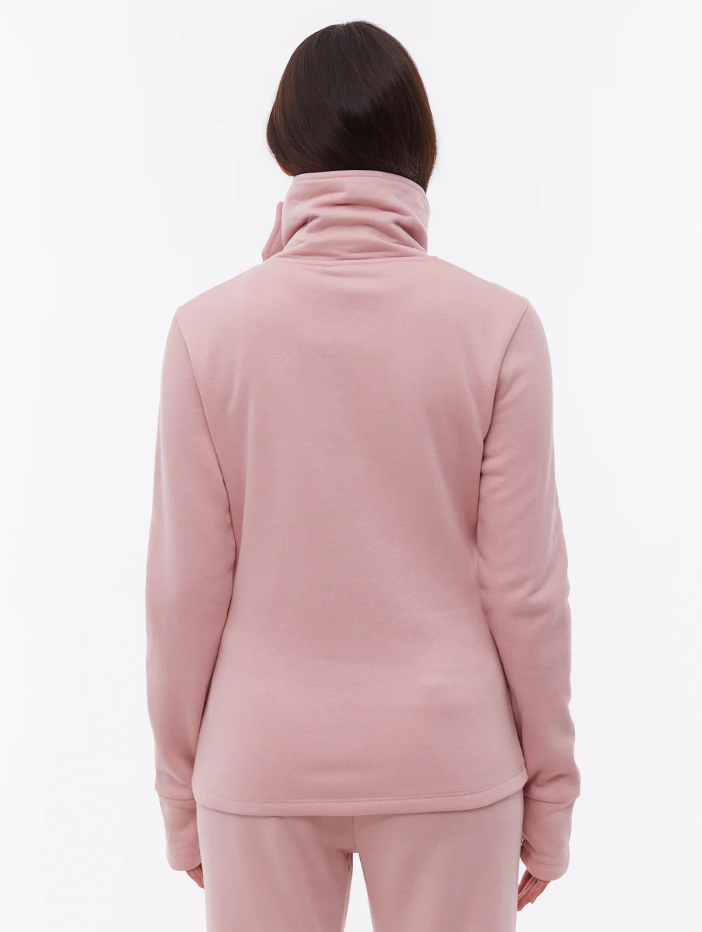 Sheli Wrap-Neck Zip-Up - Pink - Image 3