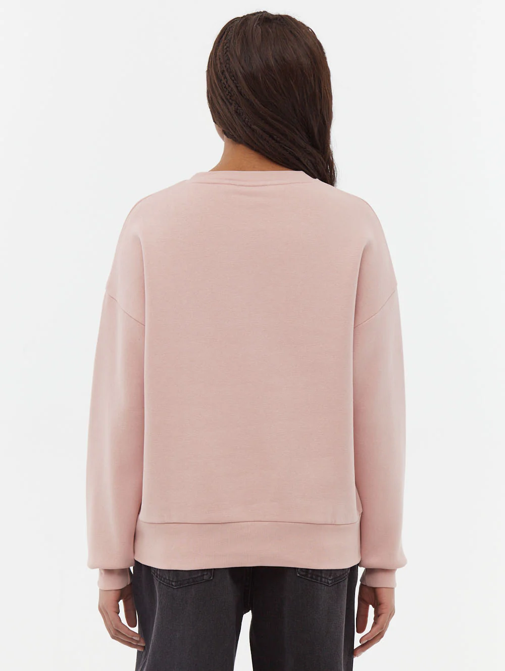 Steffi Retro Logo Crew Neck Sweatshirt - Pink - Image 5