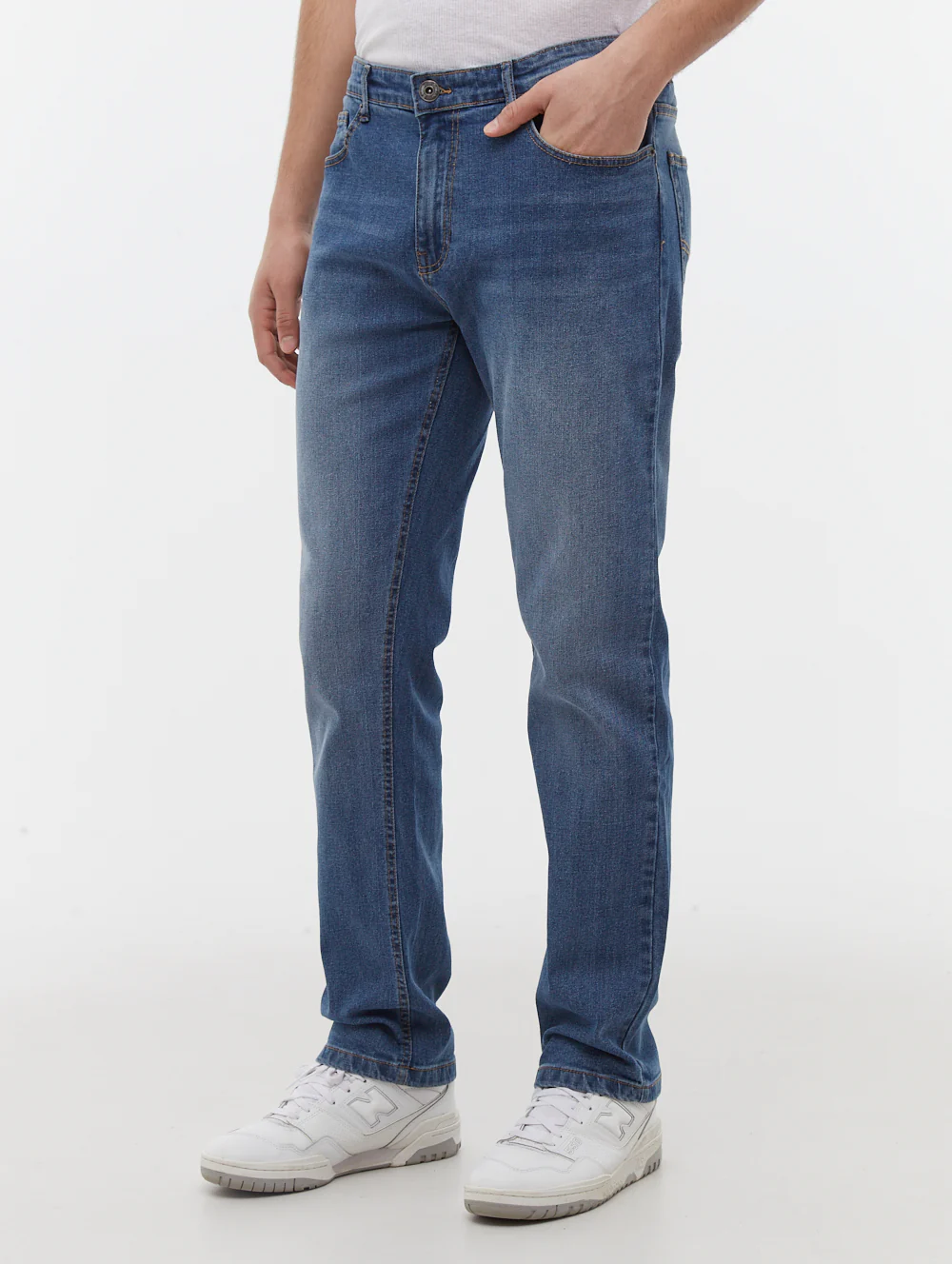 Stuart Straight Leg Jeans - Indigo - Image 4