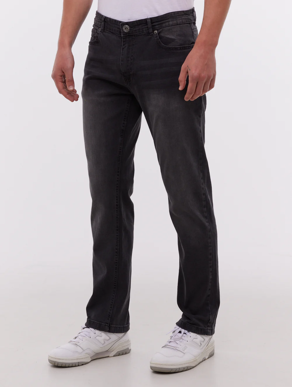 Stuart Straight Leg Jeans - Grey - Image 4