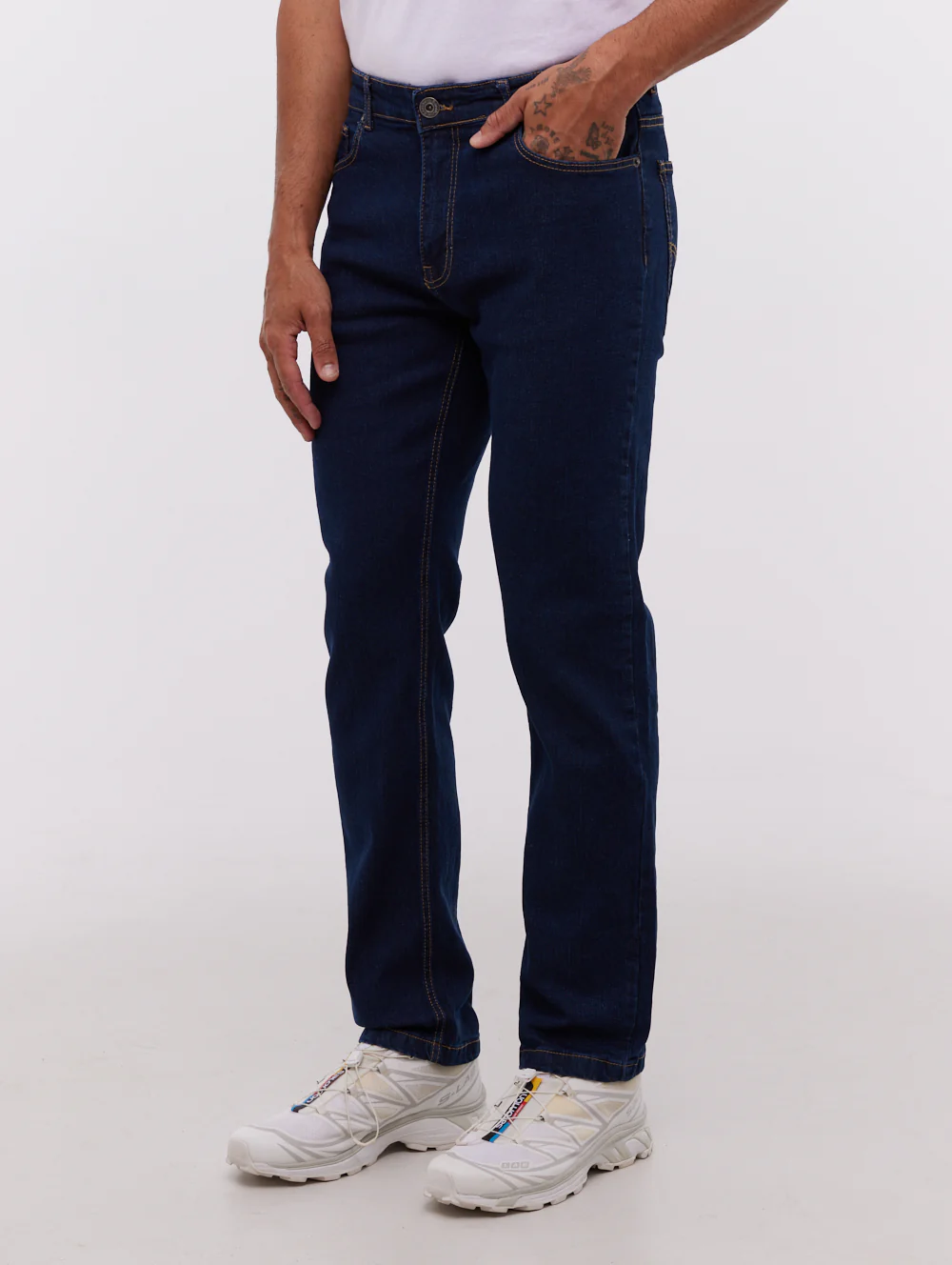 Stuart Straight Leg Jeans - Raw Denim - Image 4