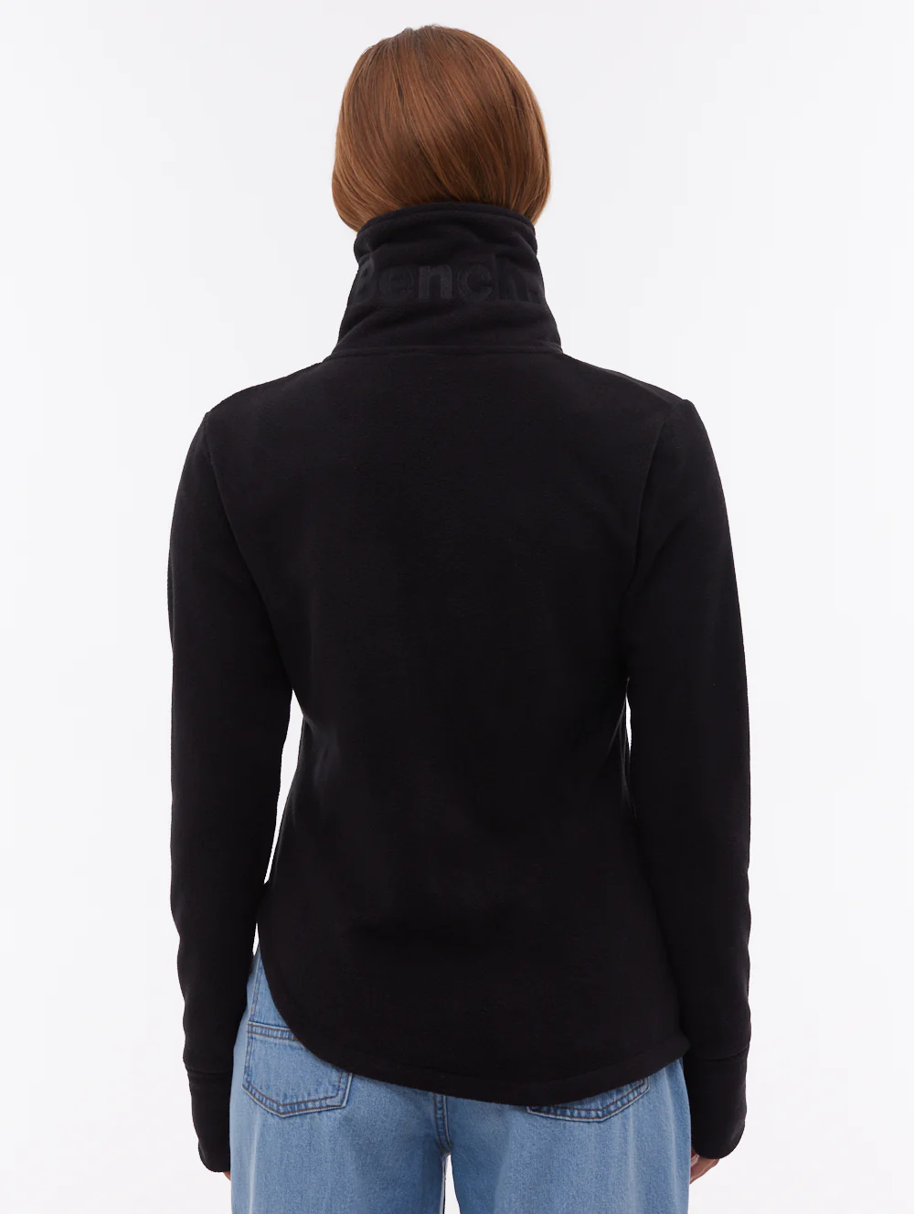 Symmy Asymmetric Zip-Up Funnel Neck - Black - Image 3