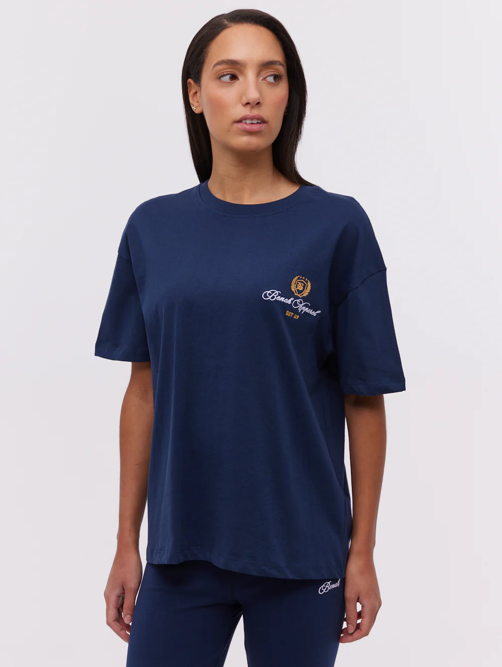 Taja Script Graphic T-Shirt - Blue