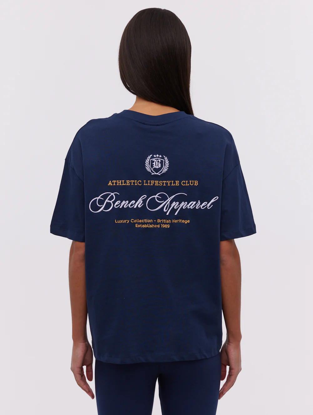 Taja Script Graphic T-Shirt - Blue - Image 2