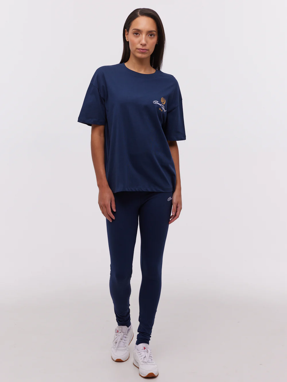 Taja Script Graphic T-Shirt - Blue - Image 3