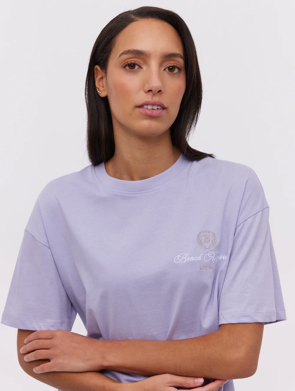 Taja Script Graphic T-Shirt - Purple - Image 4