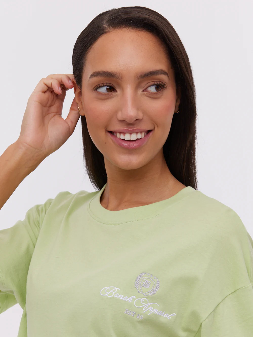 Taja Script Graphic T-Shirt - Green - Image 4
