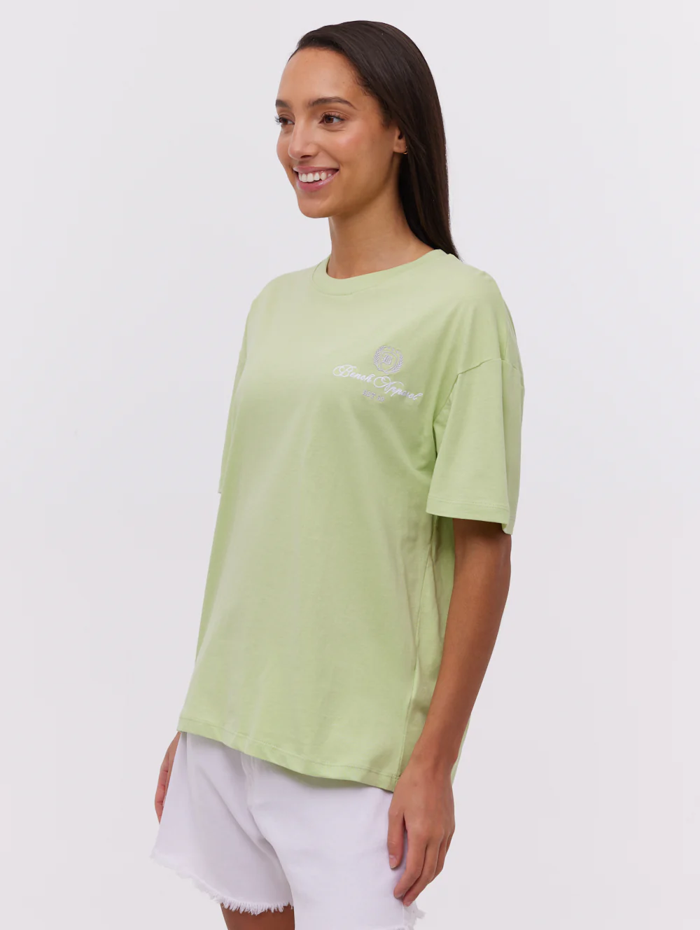 Taja Script Graphic T-Shirt - Green - Image 5