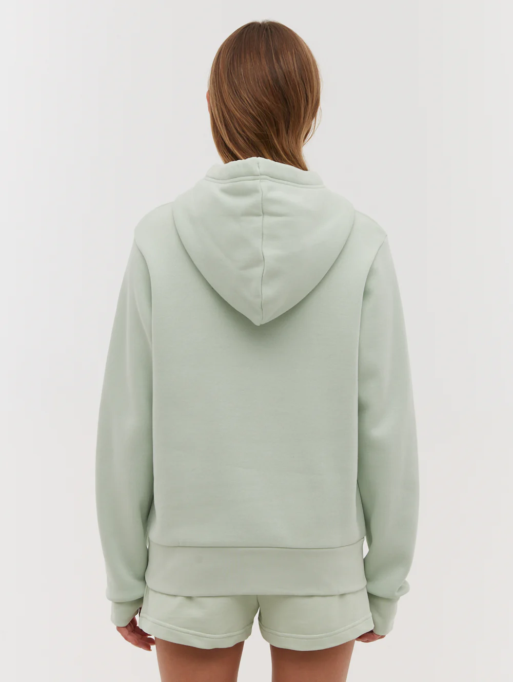 Tealy Outline Logo Hoodie - Green - Image 5