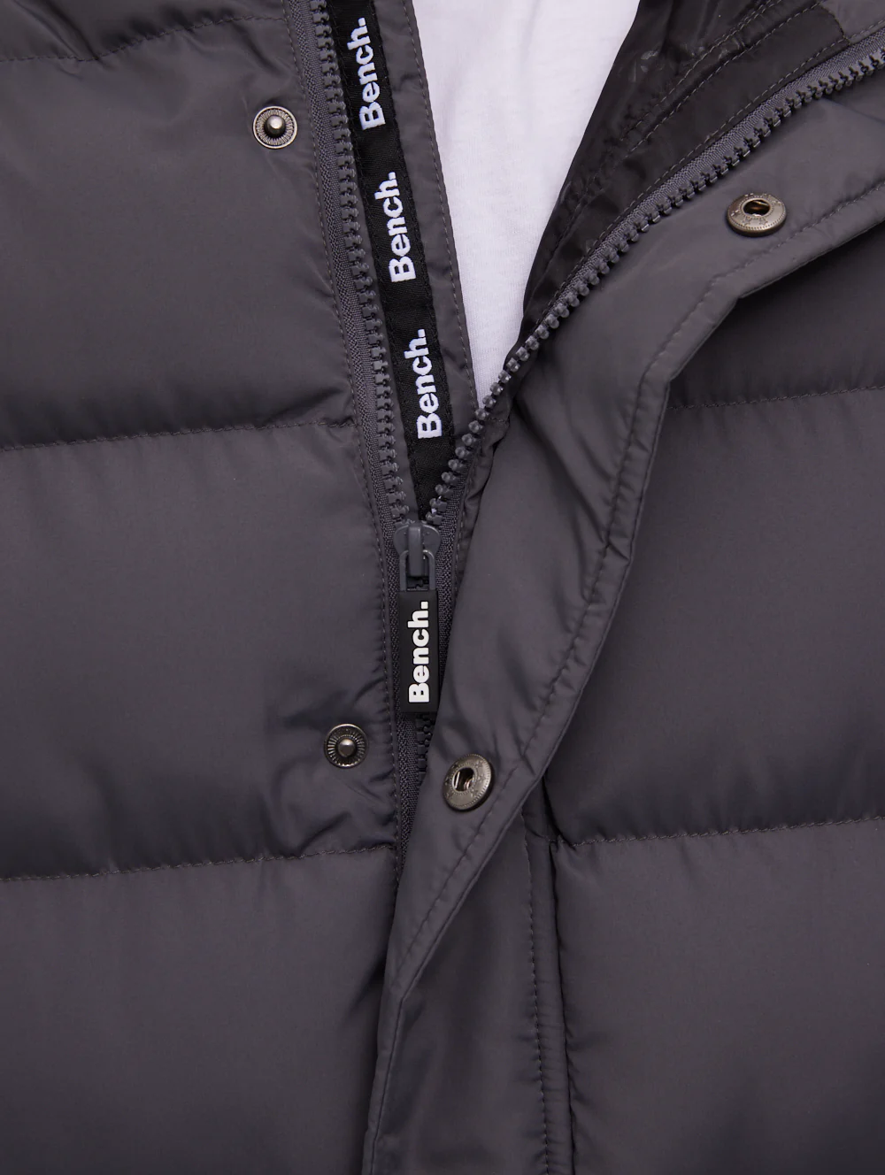 Texani Hooded Puffer Jacket - Grey - Image 4
