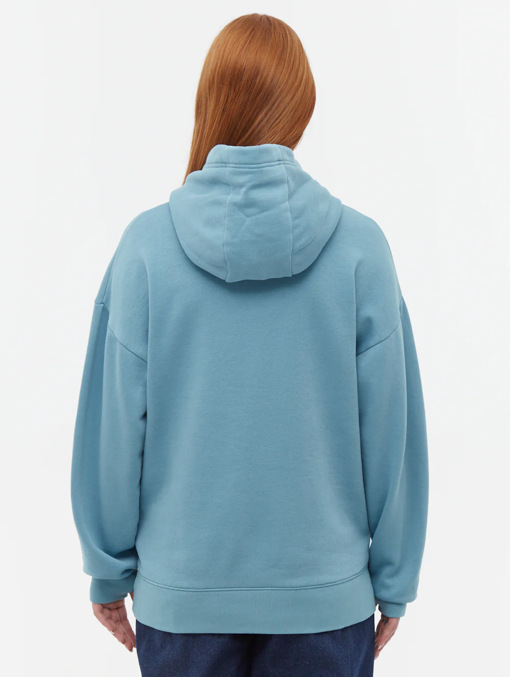 Theda Athletic Logo Oversize Hoodie - Blue - Image 5