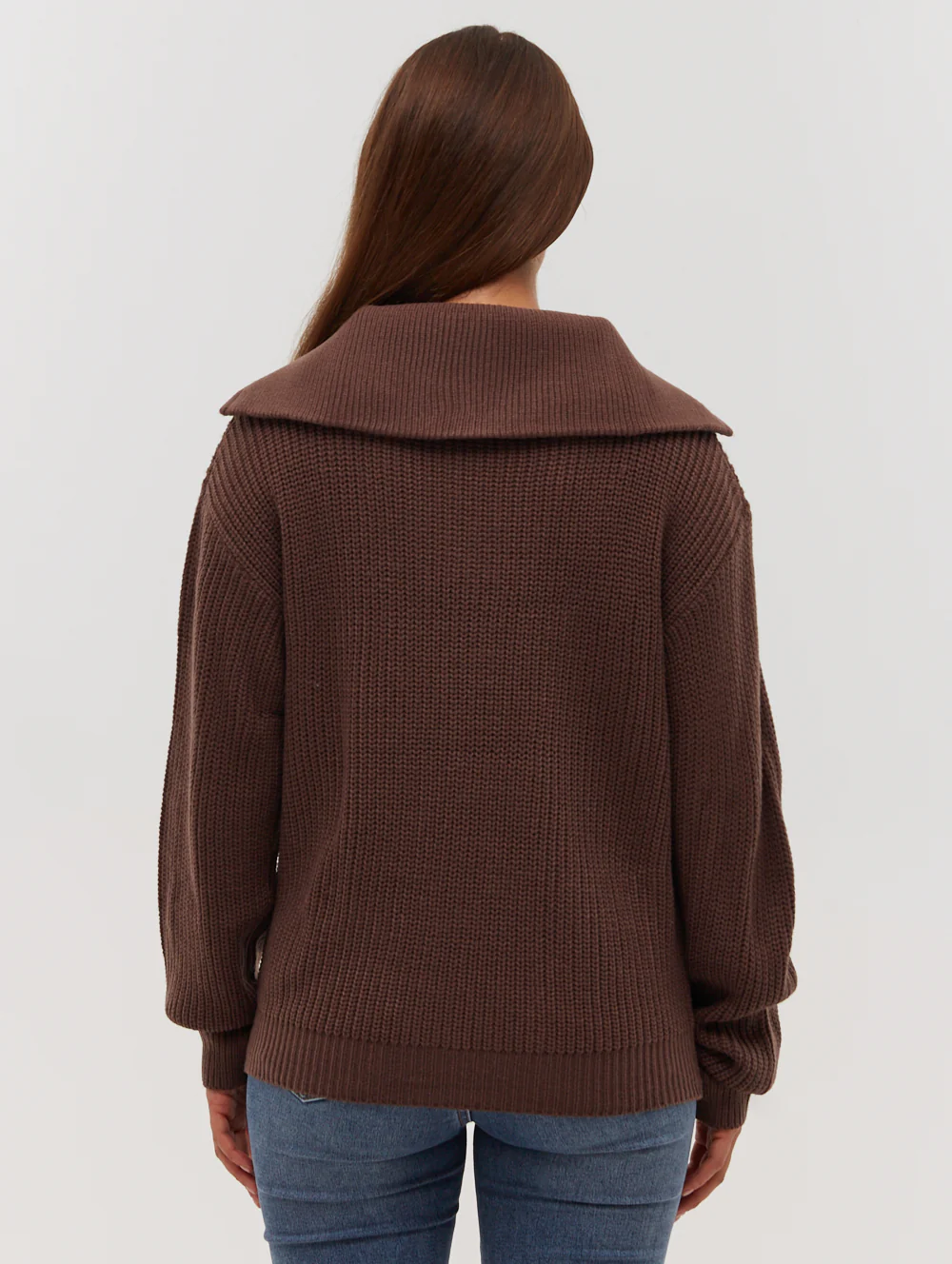 Thurynn Oversize Zippered Funnel Sweater - Image 4