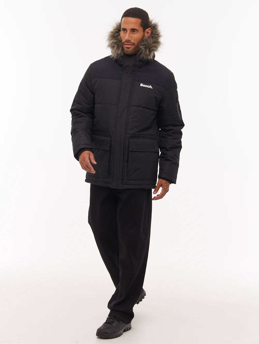 Tillor Hooded Parka - Black - Image 2