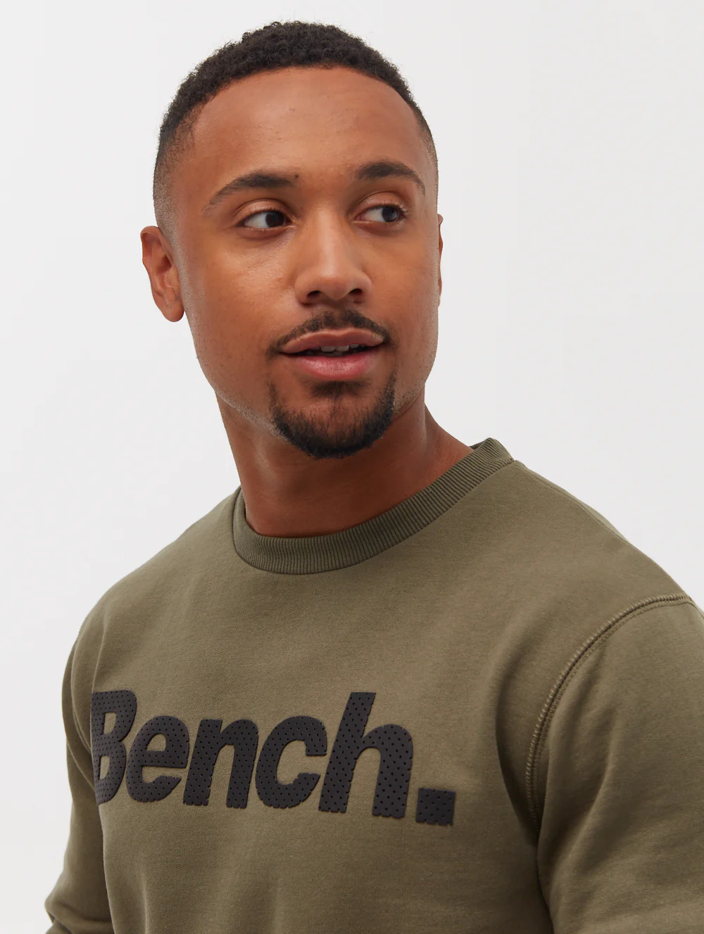 Tipster Perforated Logo Crew Neck Sweatshirt - Green - Image 2
