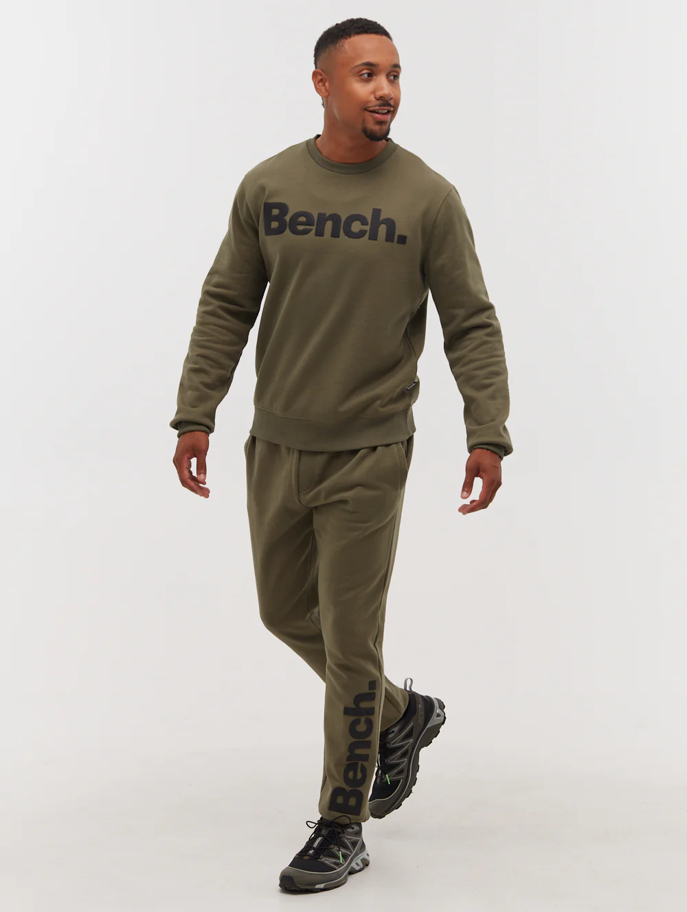 Tipster Perforated Logo Crew Neck Sweatshirt - Green - Image 5