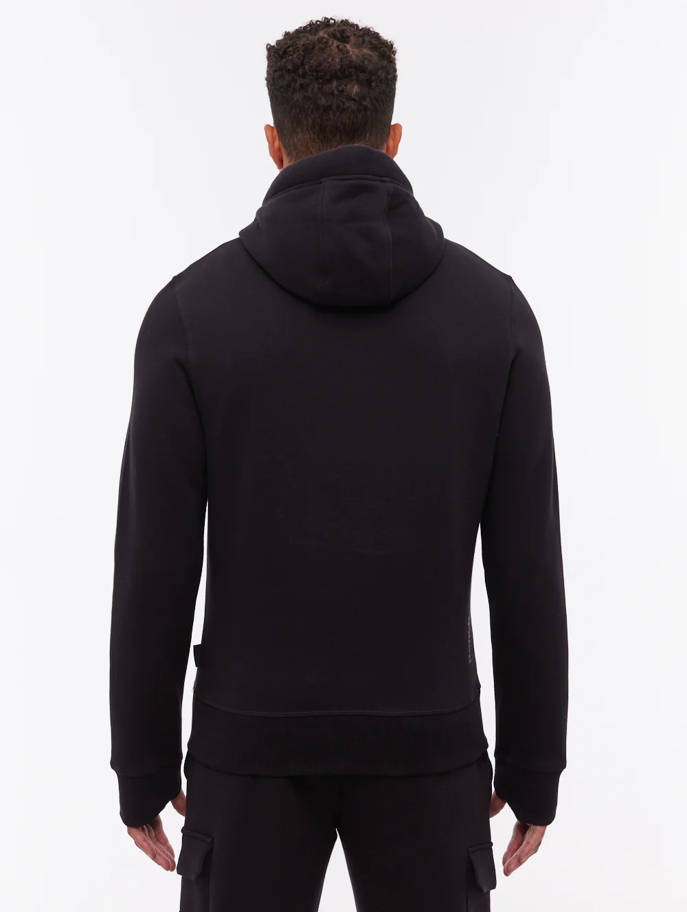 Trassi Tonal Logo Hoodie - Black - Image 3