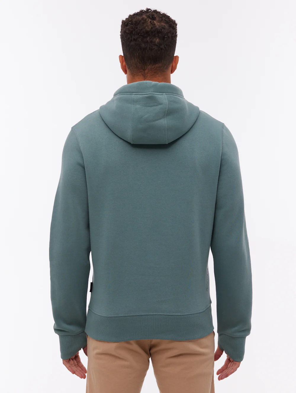 Trassi Tonal Logo Hoodie - Green - Image 3