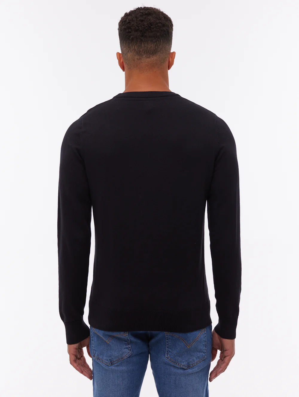 Vietro Crew Neck Sweater - Black - Image 3