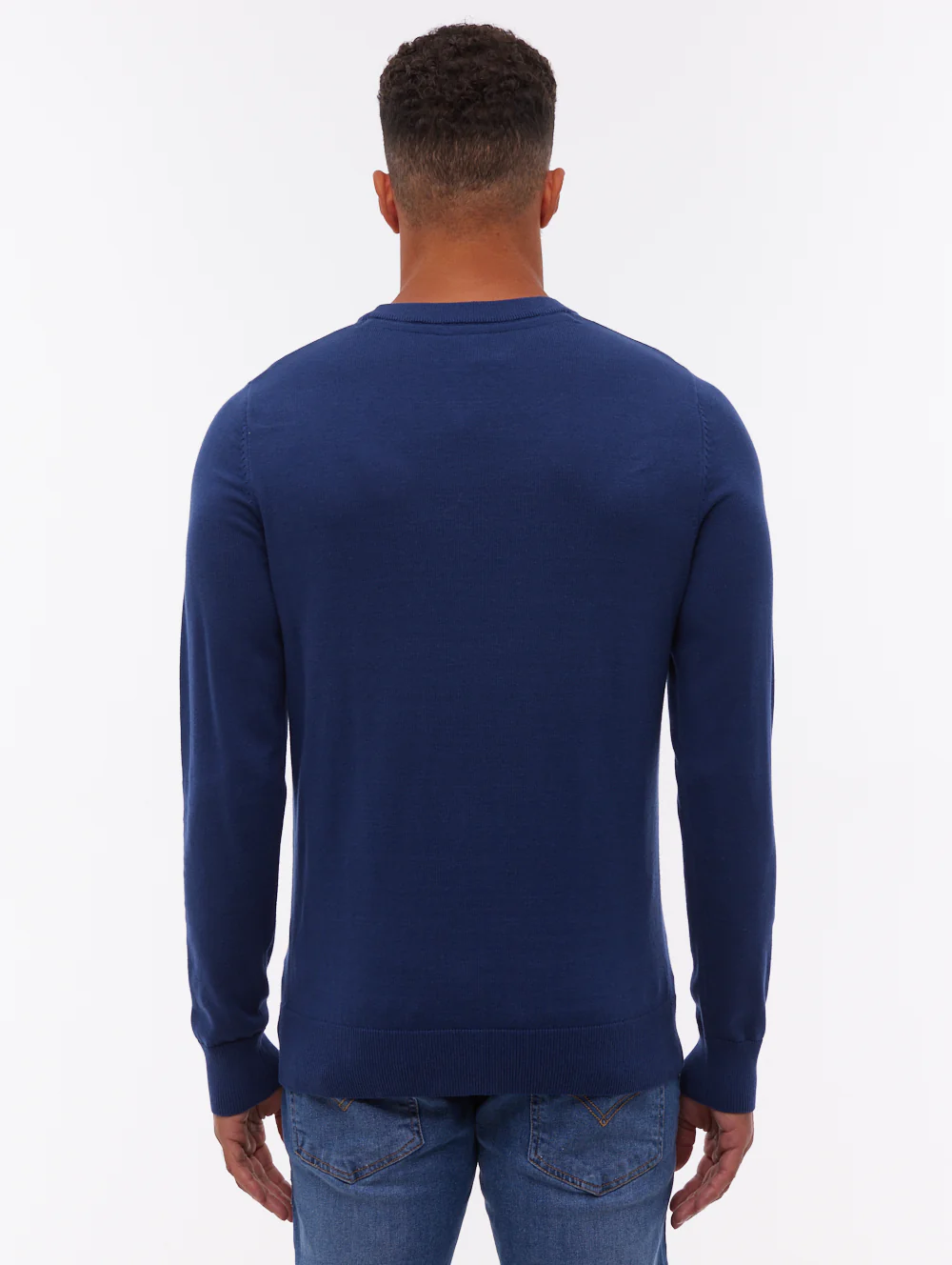 Vietro Crew Neck Sweater - Blue - Image 3
