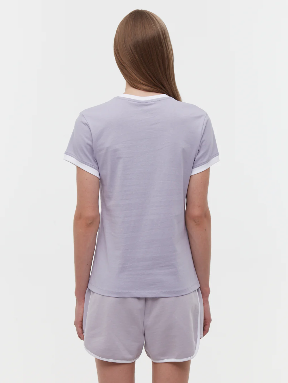 Vivica Embroidered Ringer T-Shirt - Purple - Image 5