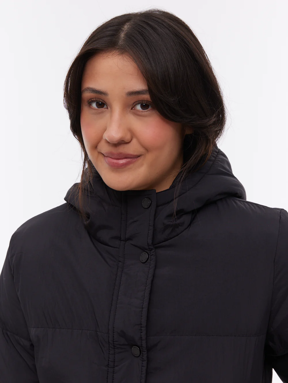 Willah Hooded Puffer Jacket - Black - Image 2