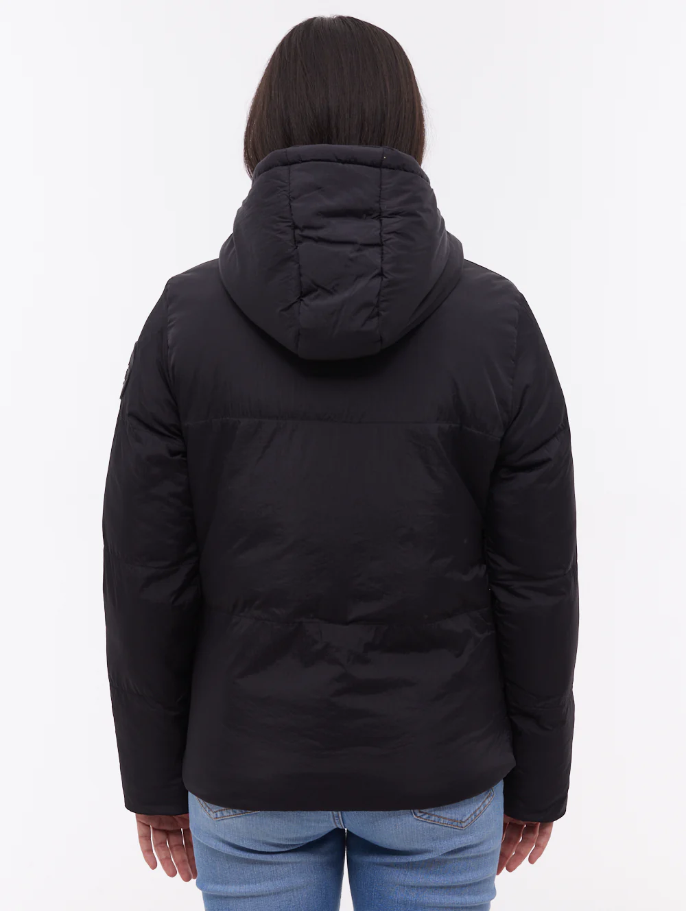 Willah Hooded Puffer Jacket - Black - Image 4