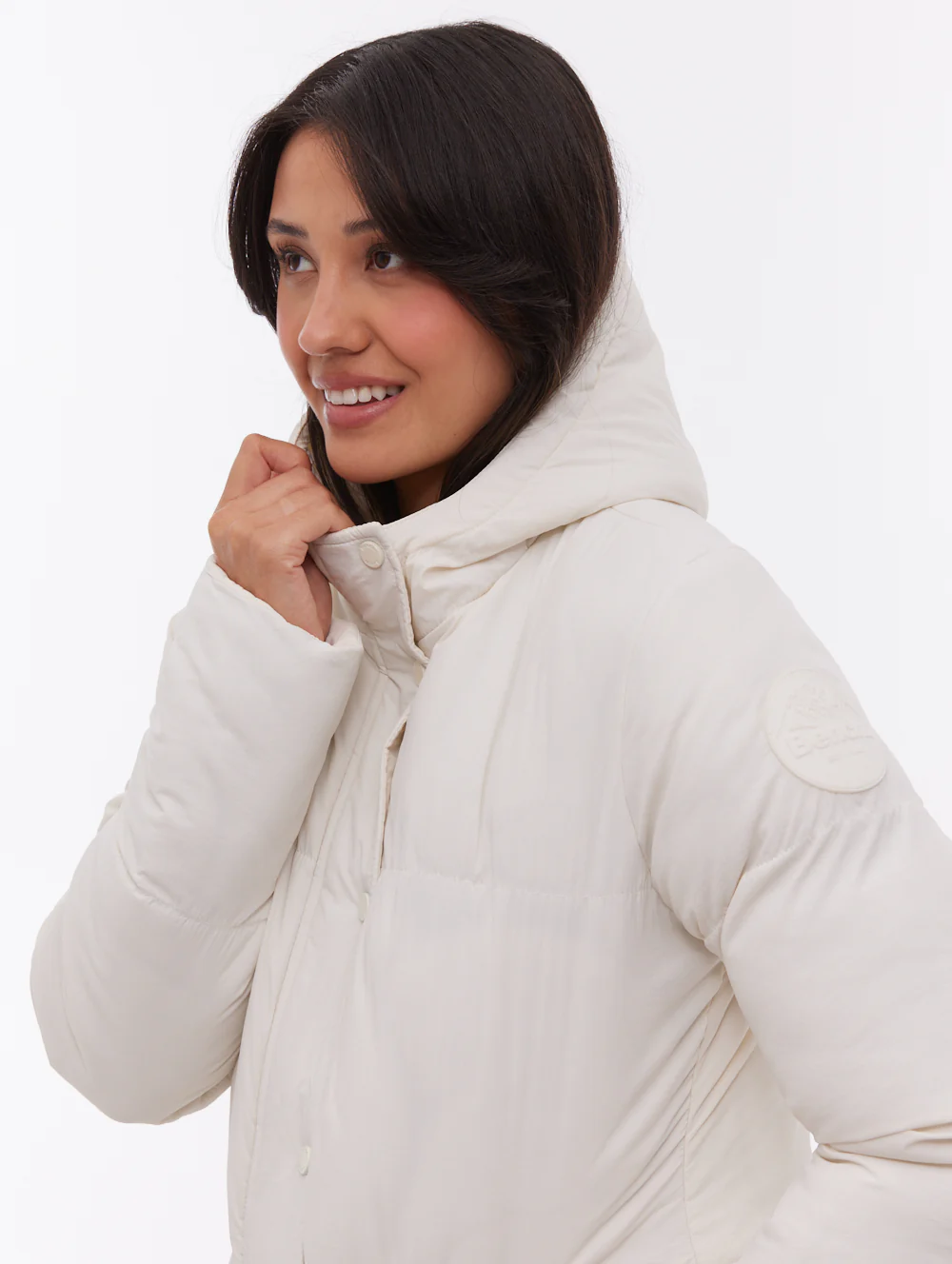 Willah Hooded Puffer Jacket - White - Image 2