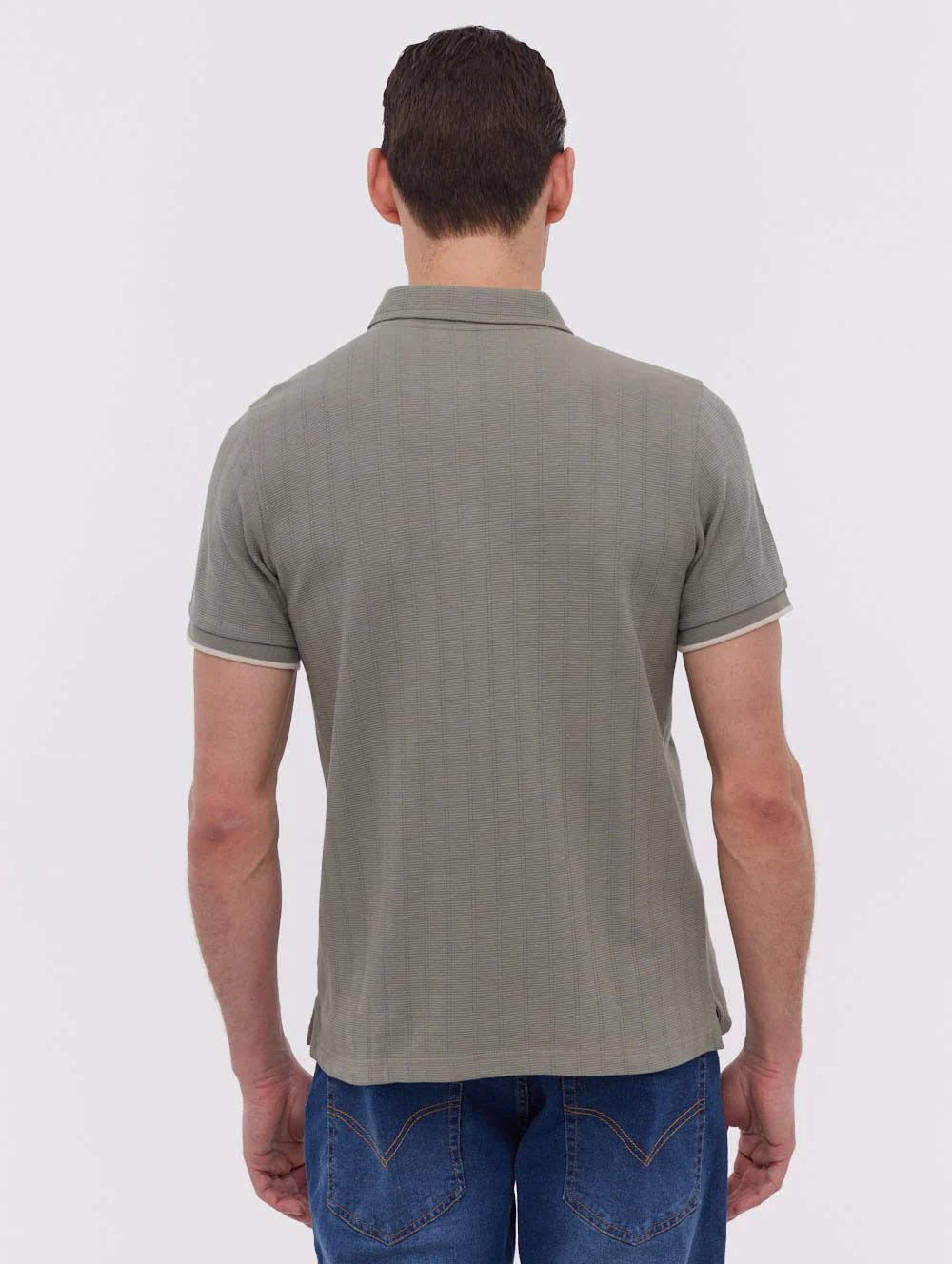 Zanza Knit Polo Shirt - Green - Image 5