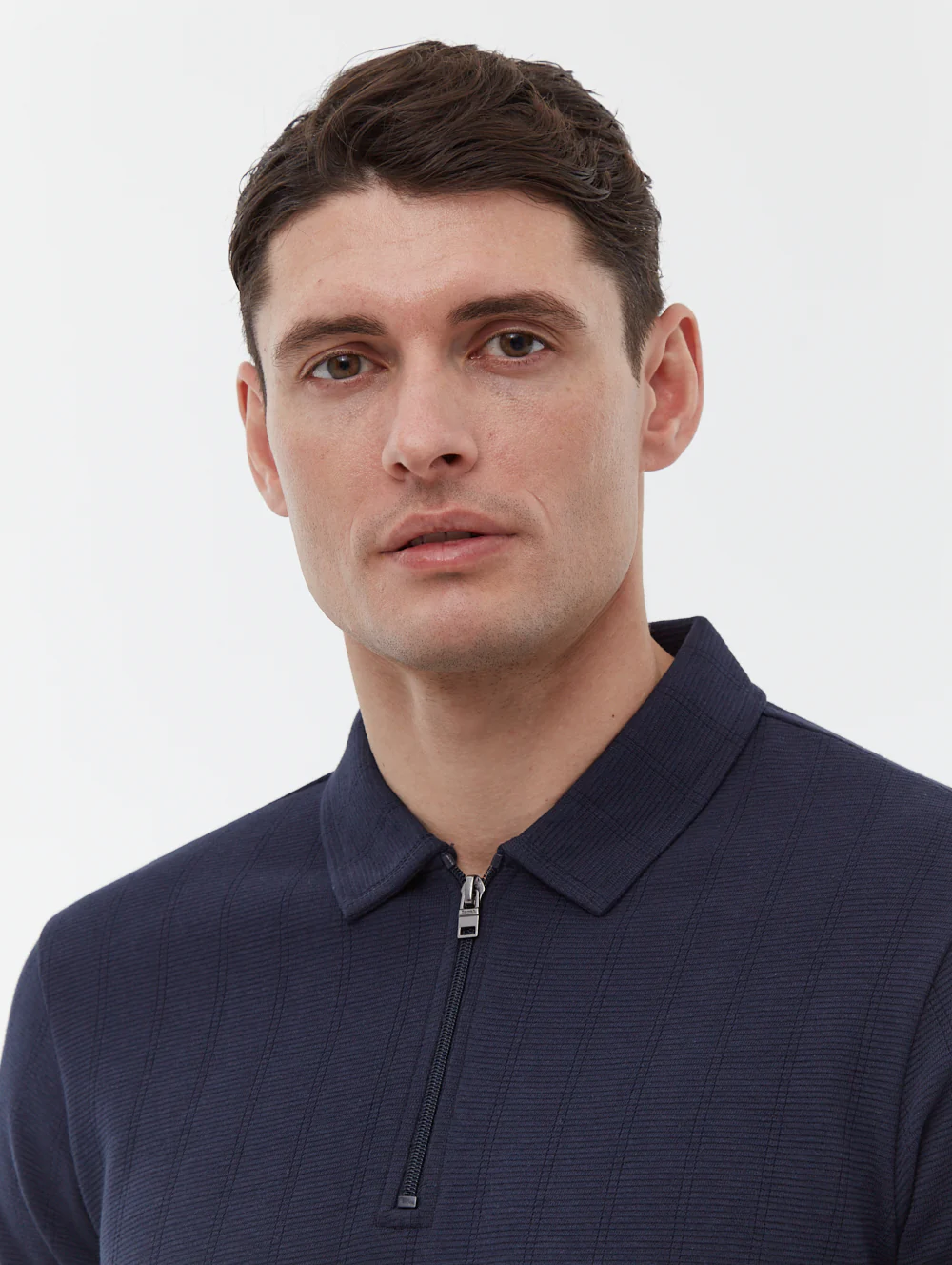 Zanza Knit Polo Shirt - Blue - Image 3