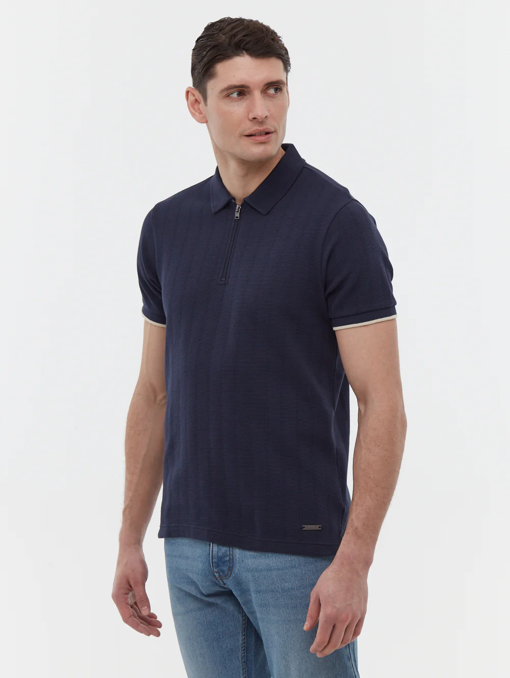 Zanza Knit Polo Shirt - Blue - Image 5