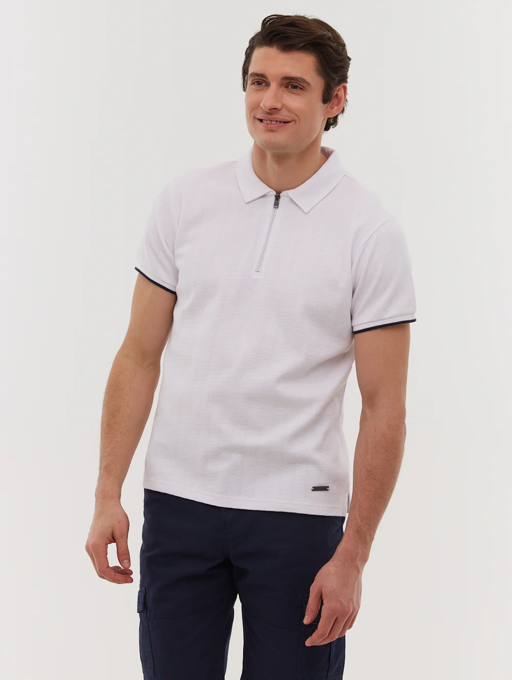 Zanza Knit Polo Shirt - White