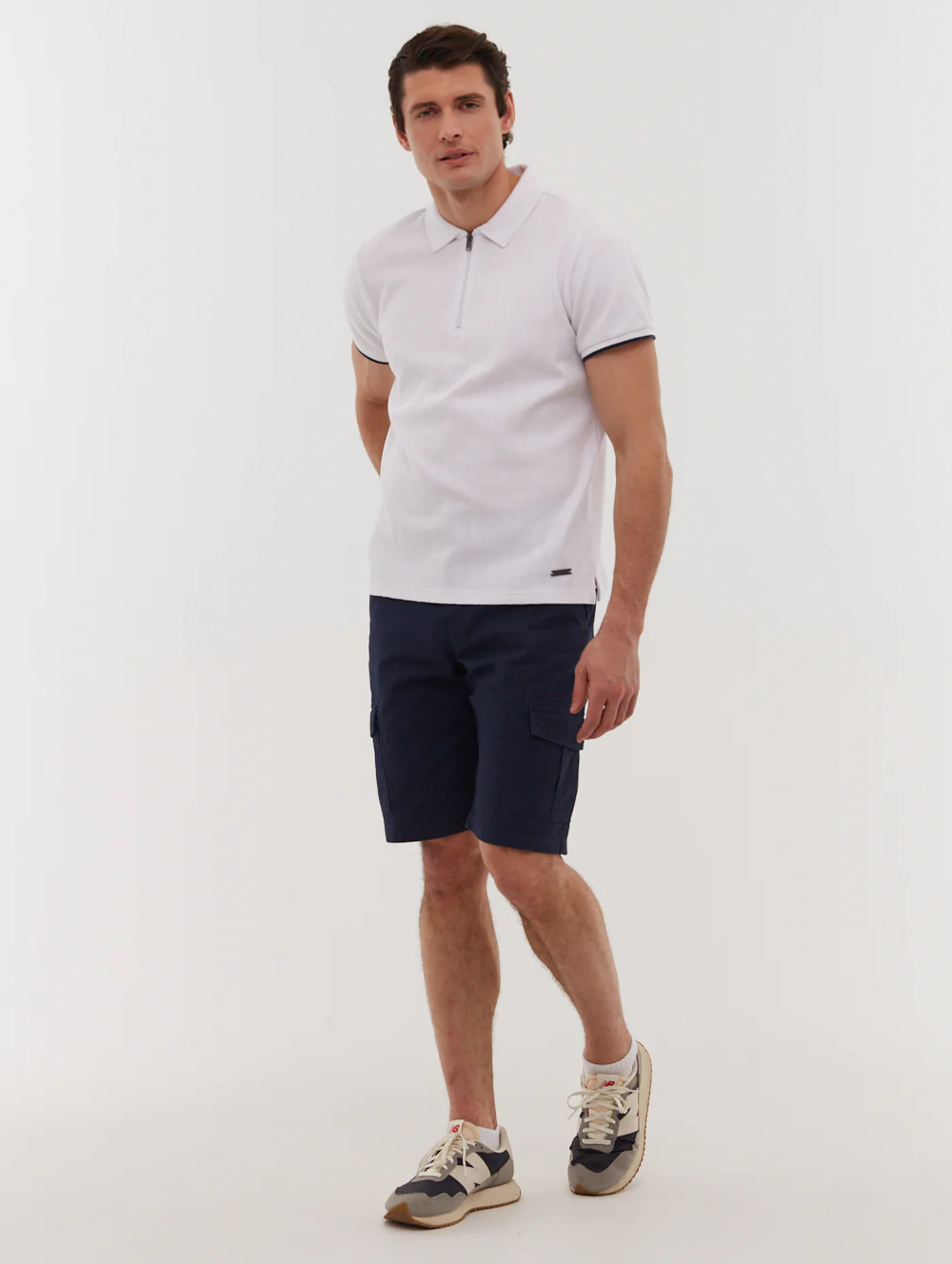 Zanza Knit Polo Shirt - White - Image 2