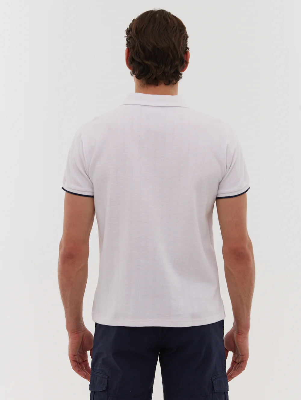 Zanza Knit Polo Shirt - White - Image 5