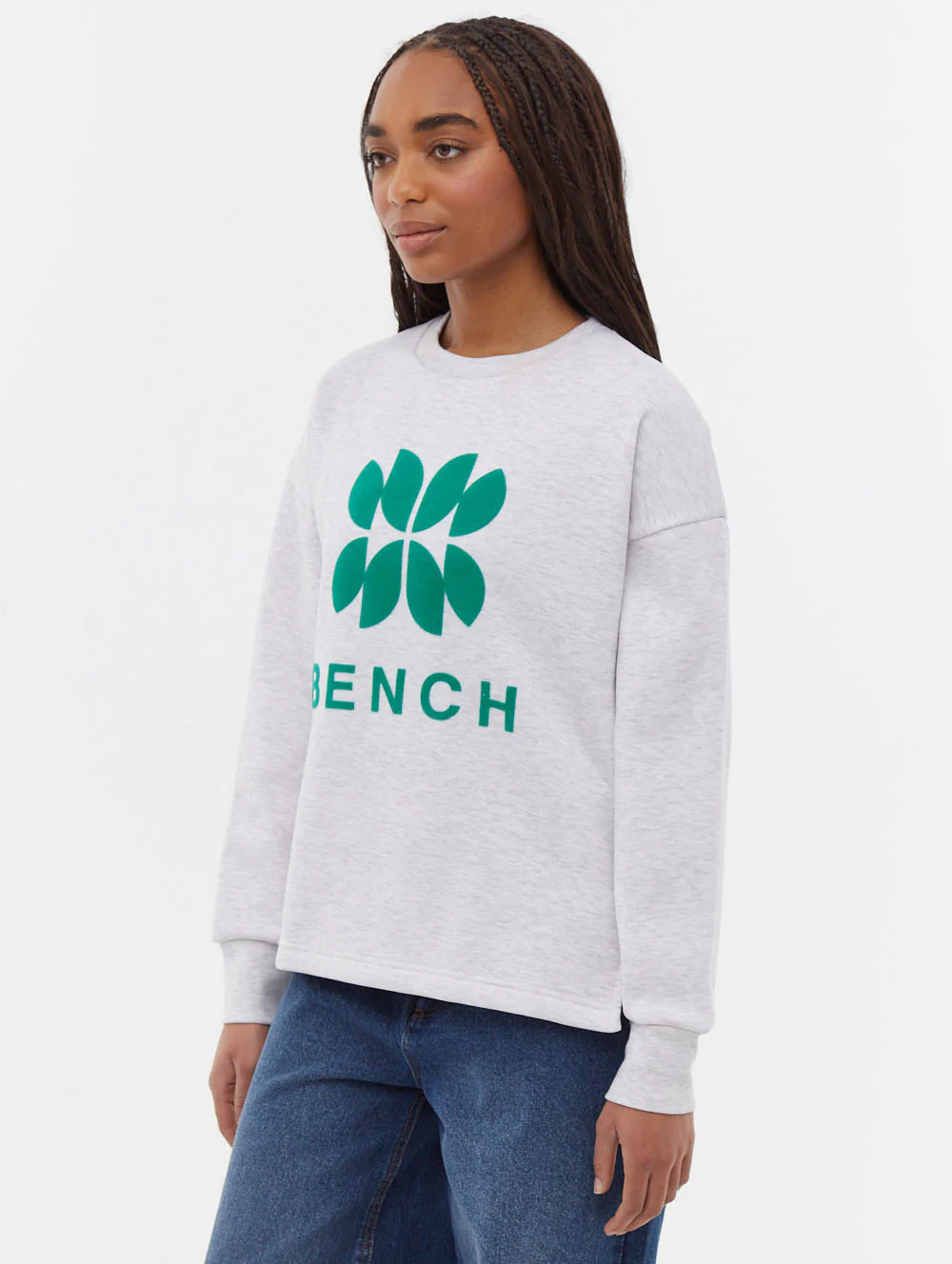 Zie Graphic Crew Neck Sweatshirt - Blue - Image 4