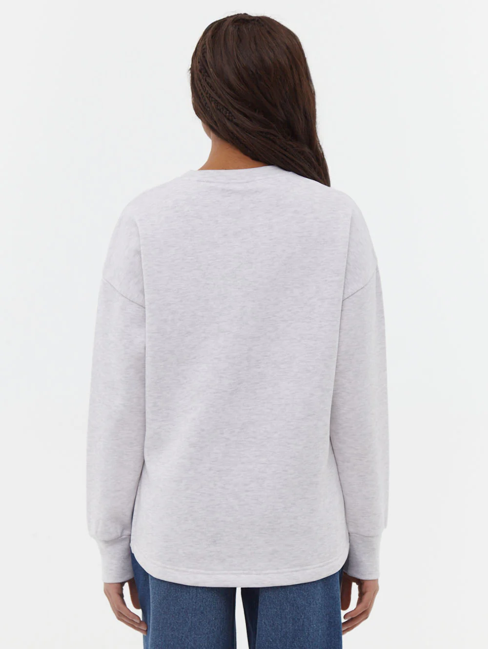 Zie Graphic Crew Neck Sweatshirt - Blue - Image 5
